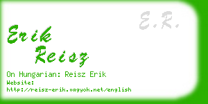 erik reisz business card